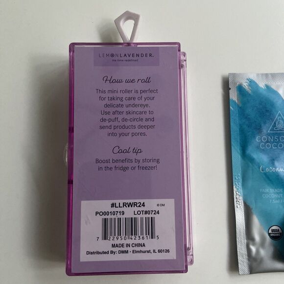 Lemon Lavender Undereye Roller De-Puff & Conscious Coconut Oil .25 fl Oz Samples - Picture 3 of 10